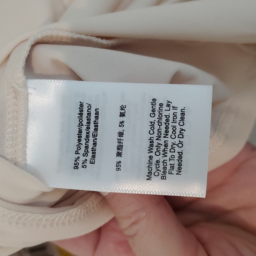 DKNY Cream Women's Top NWT Medium - Picture 6 of 6